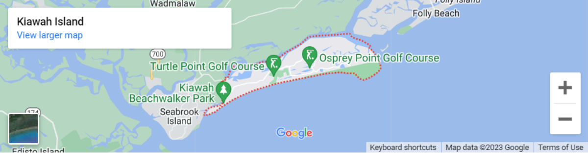 A map of the course and google maps